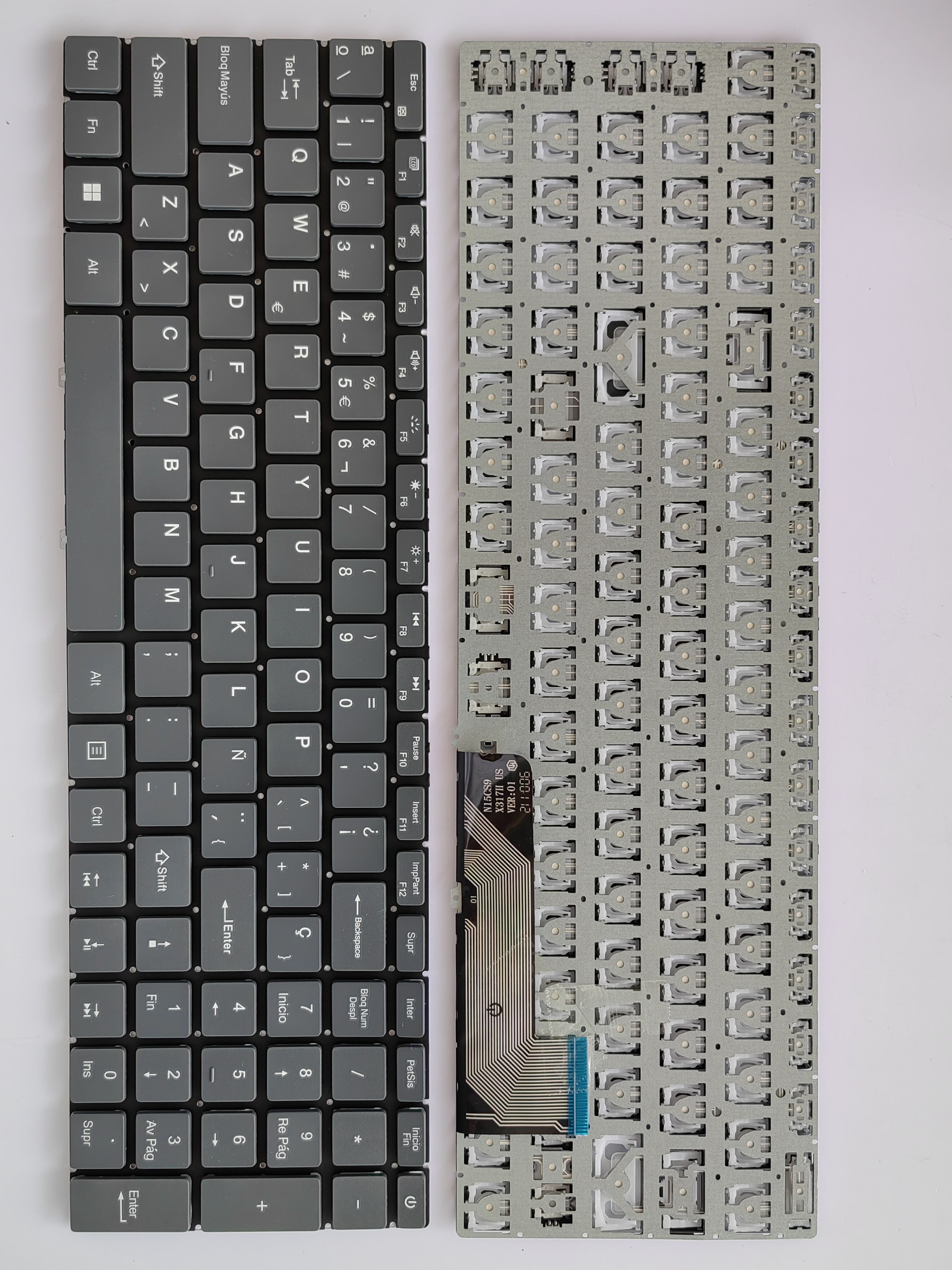 Picture of New Replacement Laptop Keyboard For GATEWAY GWTN156-1/GWTN156-4 small carriage return Grey SP Layout